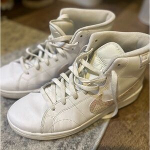 Nike Court Royale 2 Mid High Top Sneakers with Snakeskin Swoosh Women’s Size 11